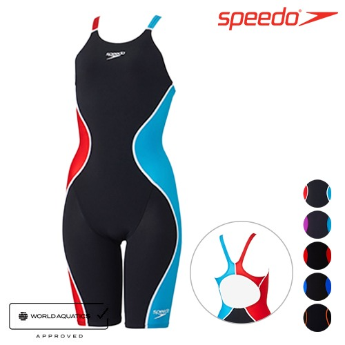 [스피도] SCW12201F 여성 프로 하이브리드2 반신 오픈백 수영복